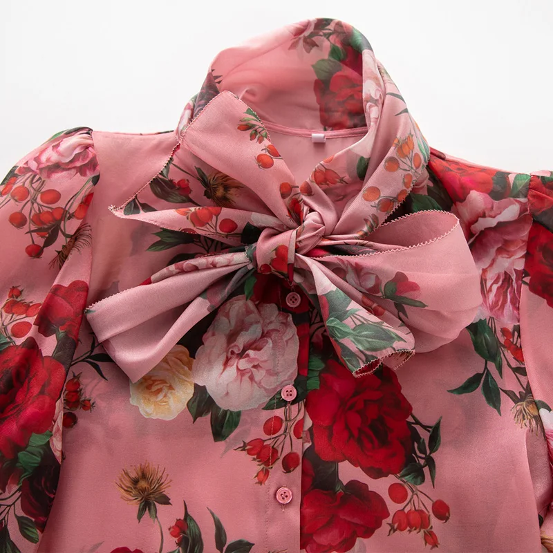 2020 Весенняя женская модная подиумная подходящая юбка комплект с цветочным