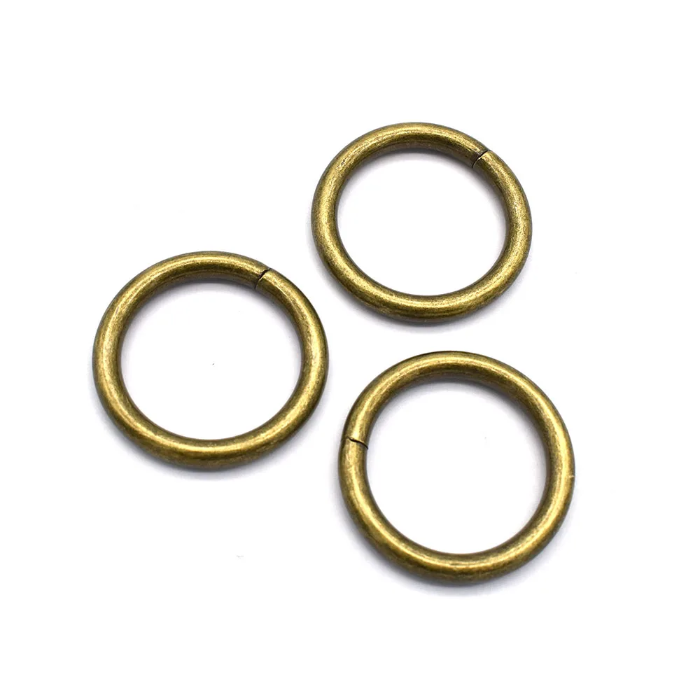 Bronze O Rings Round Buckle Strap Ring - Slide Buckles Welded Loops Purse Belt For Scarf Handbag Webbing | Дом и сад