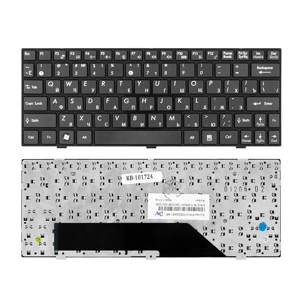 Клавиатура для ноутбука MSI U135 U135DX U160 U160DX MS-N014 p/n: V103622CK1 RU - купить по выгодной цене |
