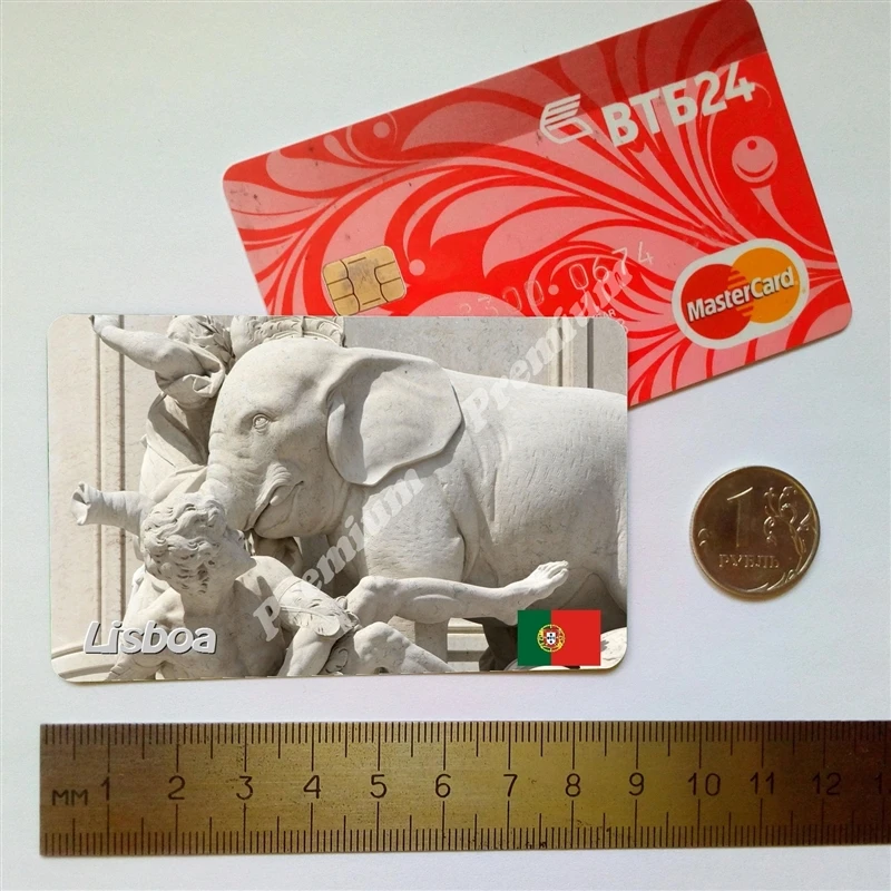 Лиссабон Португалия Сувенирный подарочный магнит на холодильник