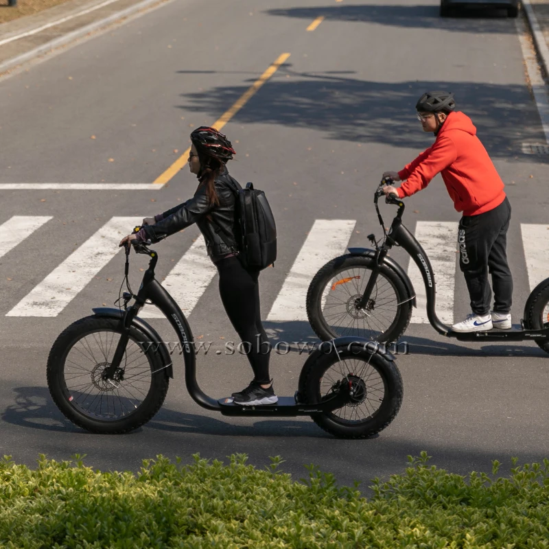 26-дюймовый электрический скутер с большими колесами более мощный 750 Вт велосипед