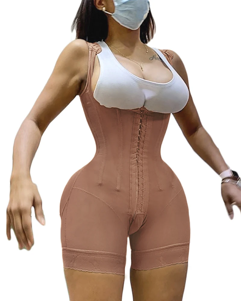 Women's Shapewear Postpartum Girdles Butt Lifter Open Bust Bodysuit Adjustable Hook and Eye Tummy Control Bbl Skims Corsets XS