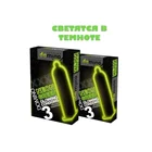 Набор светящихся в темноте презервативов Domino Neon Green  6 шт из латекса