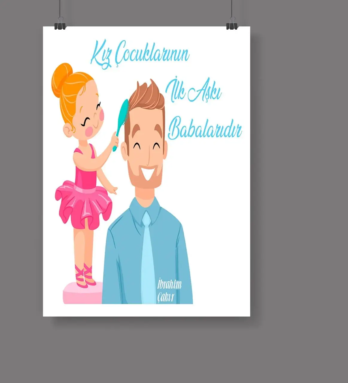 

Персонализированные Fathers Day тематические баннер 50x70 см 16-639