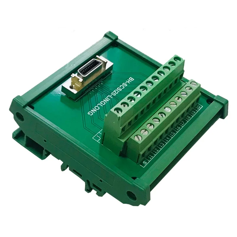SCSI20P SCSI 20P MDR Женская разрывная плата адаптер модуля клеммы монтажная DIN-рейка HPCN20P