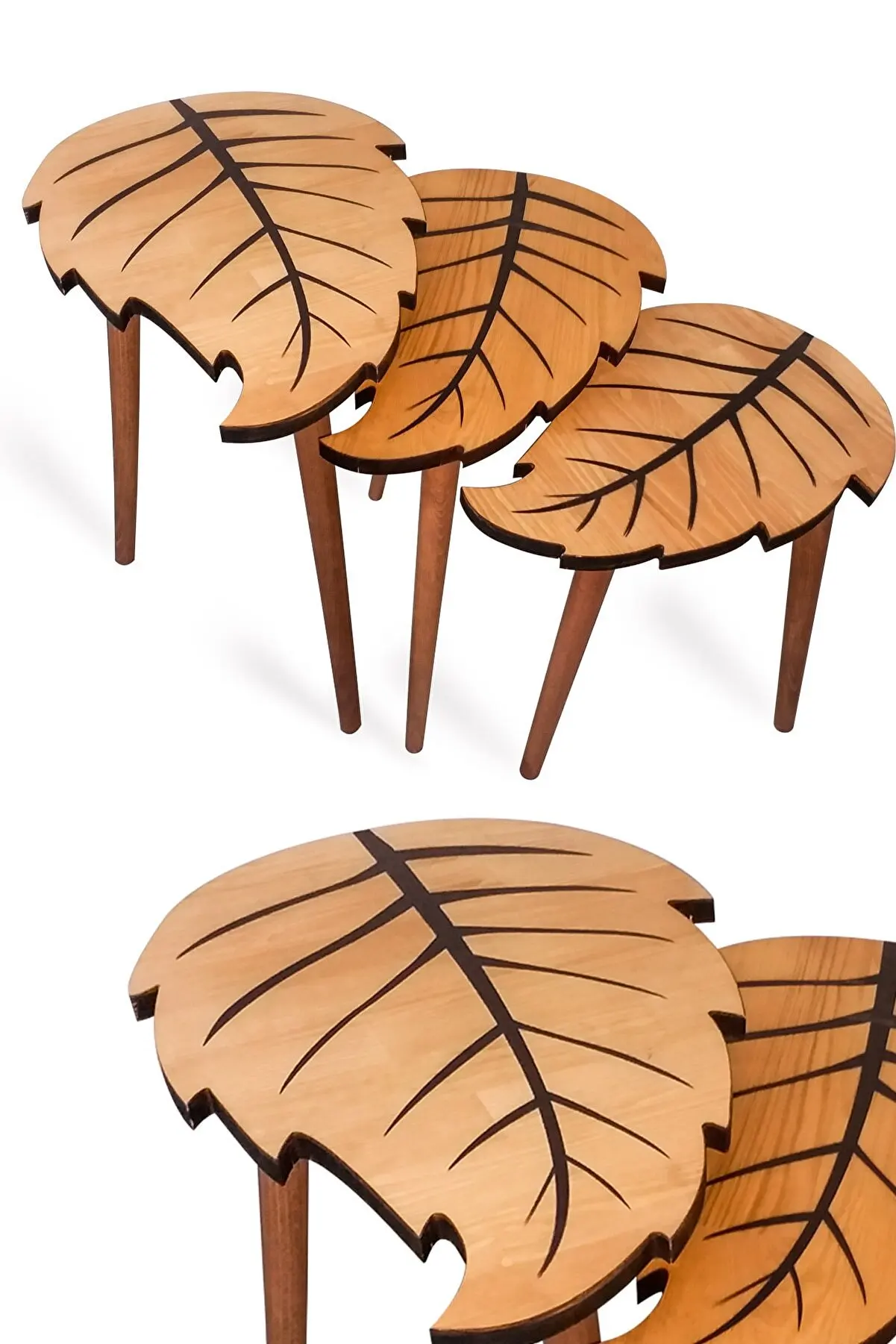 

Natural pine wood nesting table luxury home furniture coffee tea table ultra quality office furniture office table