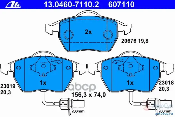 Колодки Тормозные Дисковые Передн Audi: A4 1.8/1.8 T/1.8 T | Бытовая техника