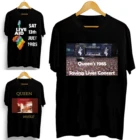 Футболка Freddie Mercury 80s Queen's 1985 Save Lives для мужчин и женщин, хлопковая модная уличная одежда в стиле рок с памятными событиями