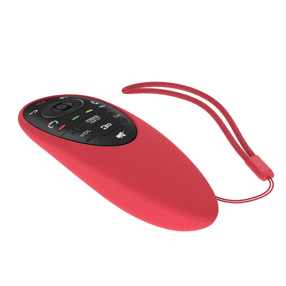 red Силиконовый чехол SIKAI для AN-MR500G, магический пульт дистанционного управления для LG AN-MR500 Smart tv UB UC EC, серия lcd tv, телевизионный пульт управления - Цвет: red