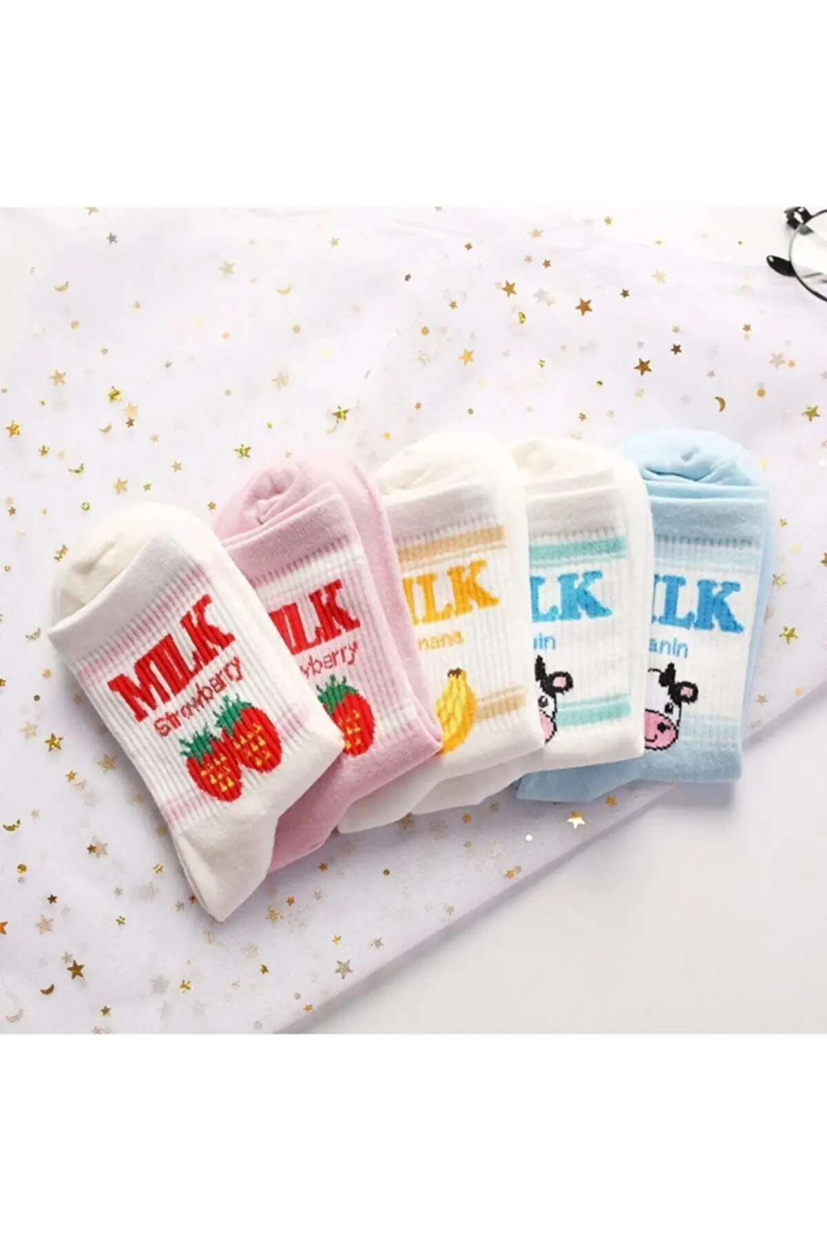 Women's Milk Socks 5 Pairs