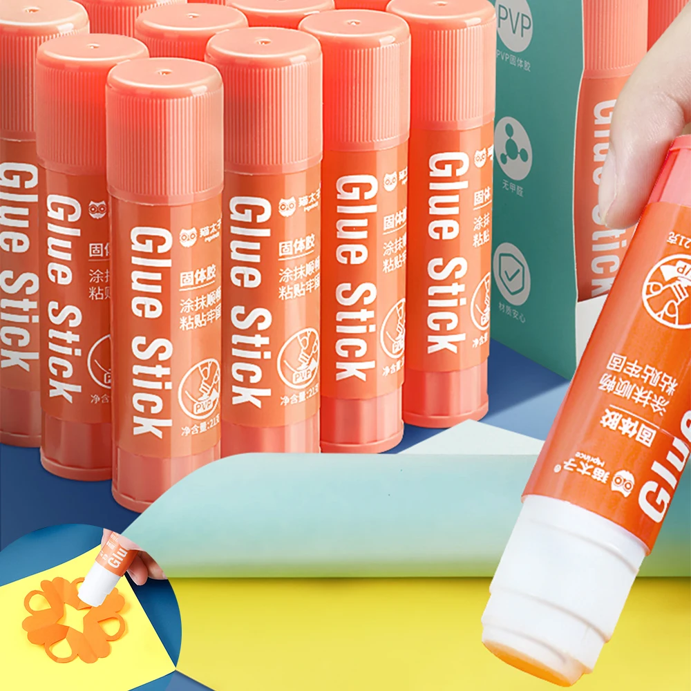 

4pcs High Viscosity Office File Solid Glue Sticks Handmade Art DIY Photo Stickers Decorative White Solid Glue Adhesive 21g