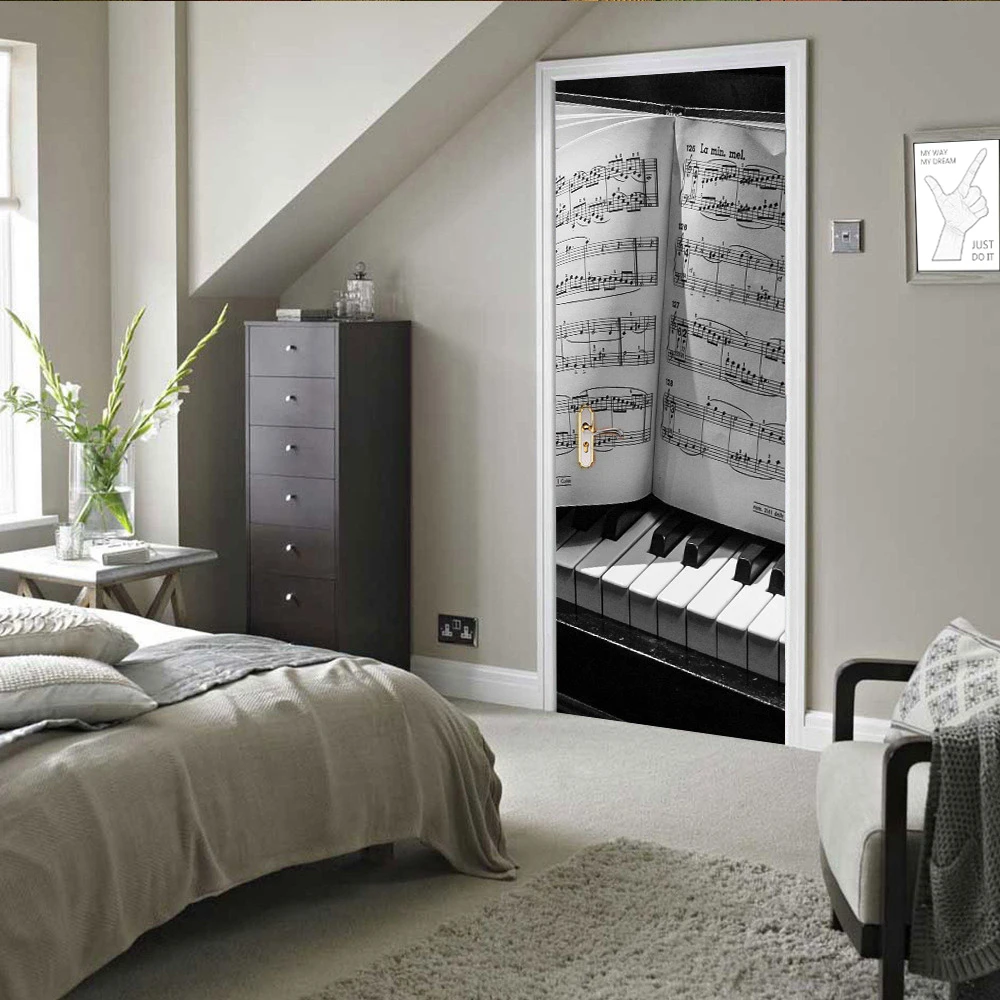 Креативные обои в стиле ретро для украшения двери спальни кухни виниловые