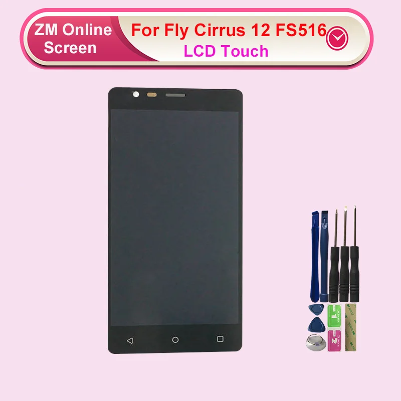 RYKKZ для Fly Cirrus 12 FS516 ЖК дисплей с кодирующий преобразователь сенсорного экрана в