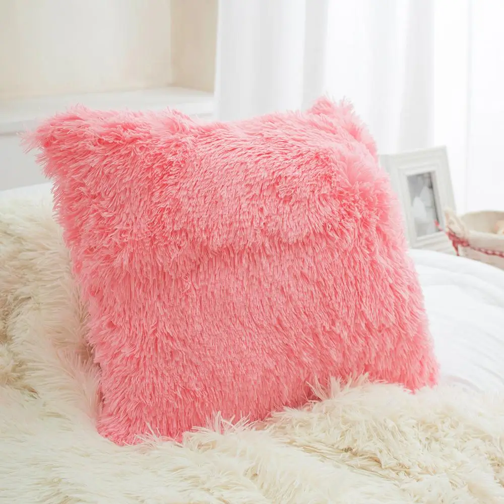 Комплект (2 Шт) наволочек меховой плед Покрывало двухсторонний травка 100%