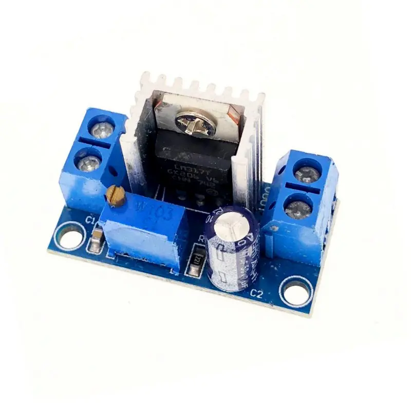 LM317 DC-DC 4.2-40V to 1.2-37V 1.5A преобразователь вход 4.2...40В выход 1.2...37В 1.5А линейный