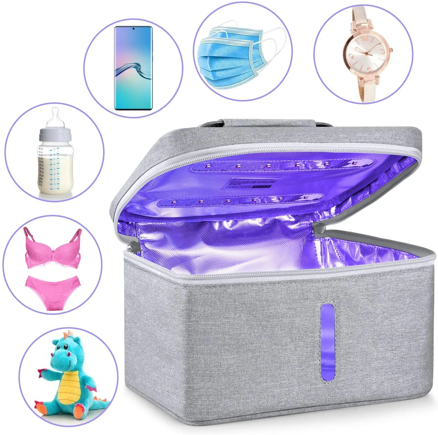 Портативный УФС стерилизатор сумка для маски телефона часы бутылочка кормления