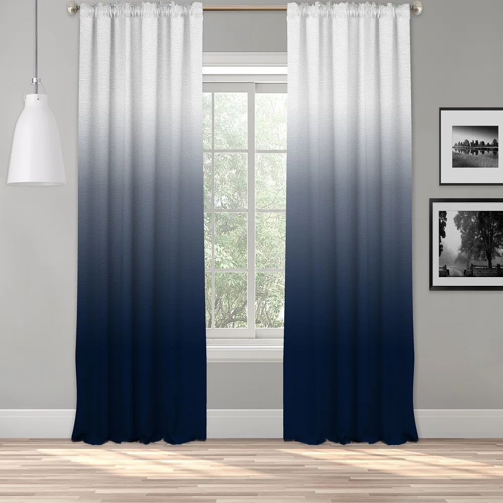 

Block Print Curtains , Short Curtains , Ombre Curtains , Bedroom Curtains , Luxury Curtains, Mid century modern curtains , 1Pair