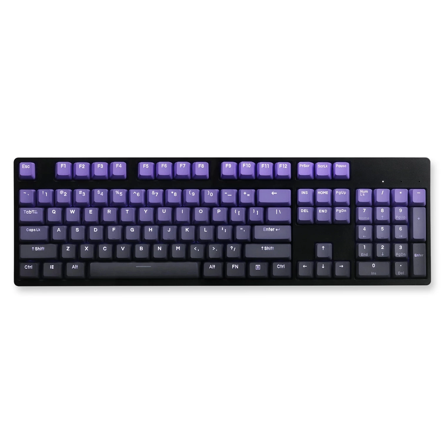

OEM высота 104 клавиш гравировка светильник Прозрачный фиолетовый Keycap для механической клавиатуры характеристики игровой компьютер аксессуа...