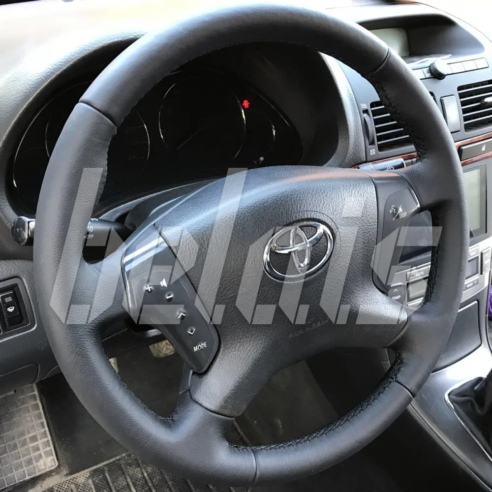Braid steering wheel genuine leather Toyota Avensis II 2003-2009G. A. (to replace the factory skin black) # kt-0235 | Автомобили и