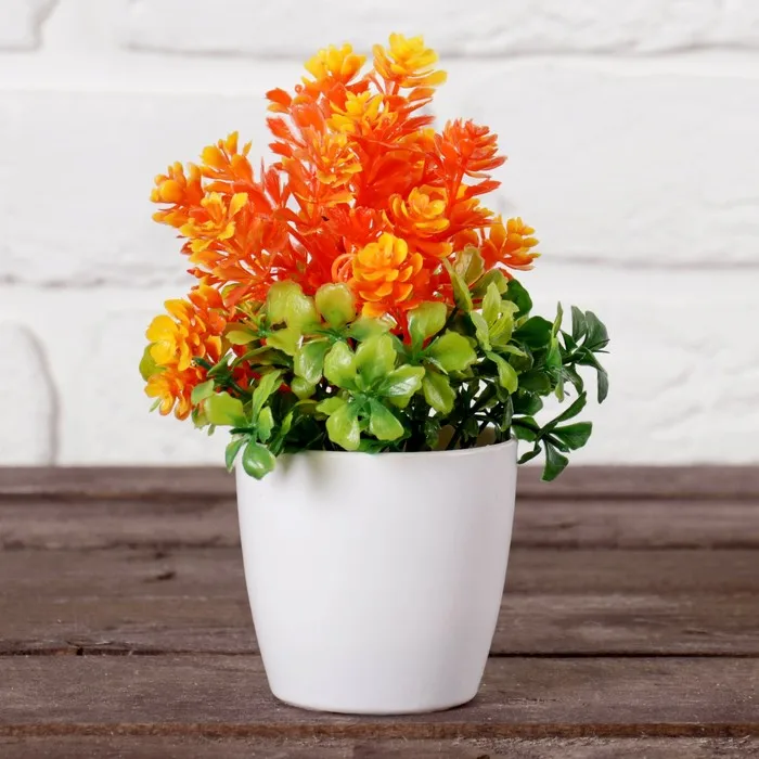 Бонсай в горшочке Азалия 6*15 см микс | Искусственные растения