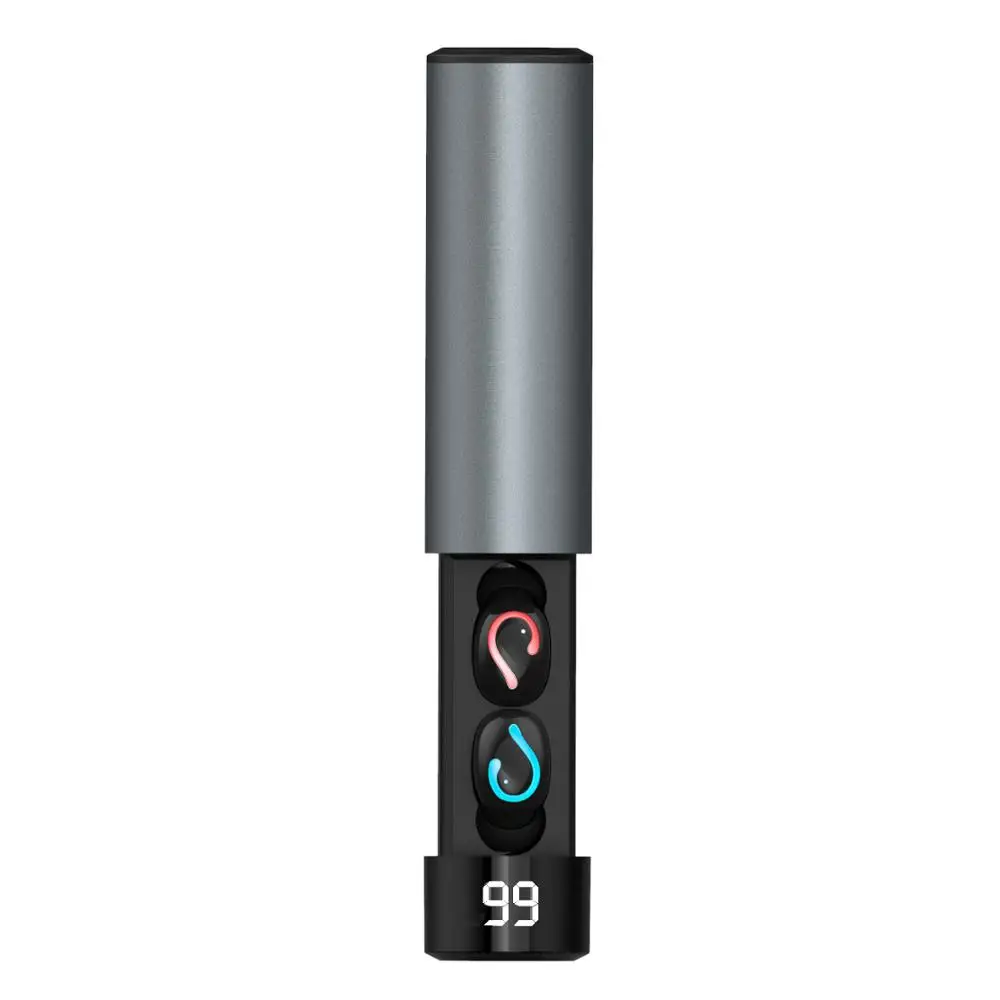Наушники HBQ-Q67 Fire type TWS Bluetooth 5 0 с цифровым дисплеем 1500 ма/ч большая емкость 3D стерео