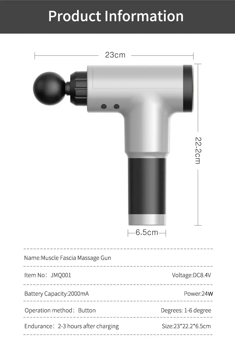 Перкуссионный пистолет для массажа тела чистый волнистый массажный глубоких