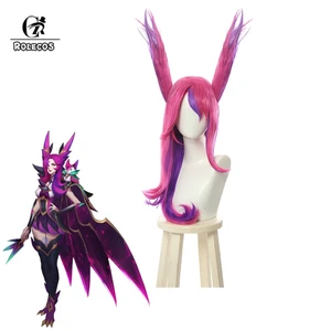 Парик для косплея ROLECOS, термостойкие синтетические волосы для маскарада, LOL Star Guardian xaya