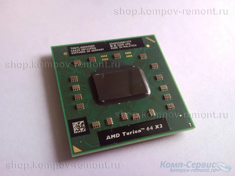 Процессор для ноутбука AMD Turion 64 X2 (2000MHz)/Socket S1 (S1g1)/TMDTL60HAX5DM|Процессоры| |