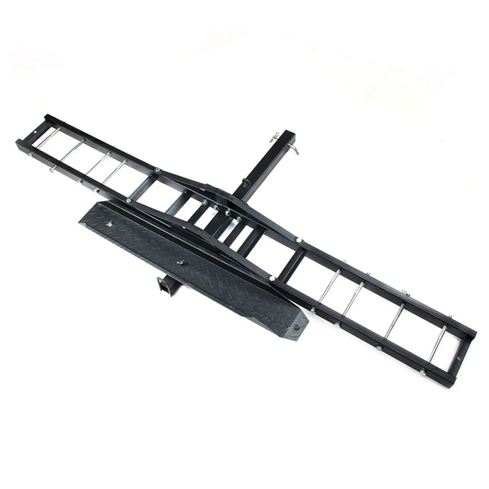 

Rear Trailer Motorcycle Hitch Carrier Dirt Bike Scooter Hauler Hitch Steel Mount Rack Ramp Anti Wobble Anti Tilt Max Load 200kg