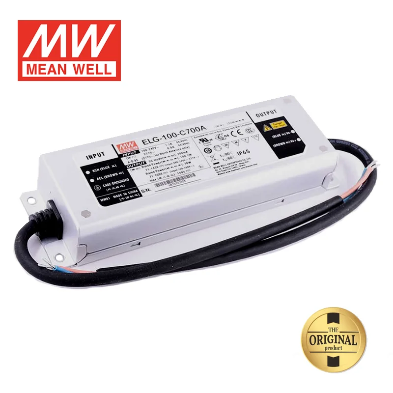 ELG 100 C700A 71 ~ 143VDC 700mA 100W затемнения светодиодный драйвер MeanWell|Трансформаторы систем