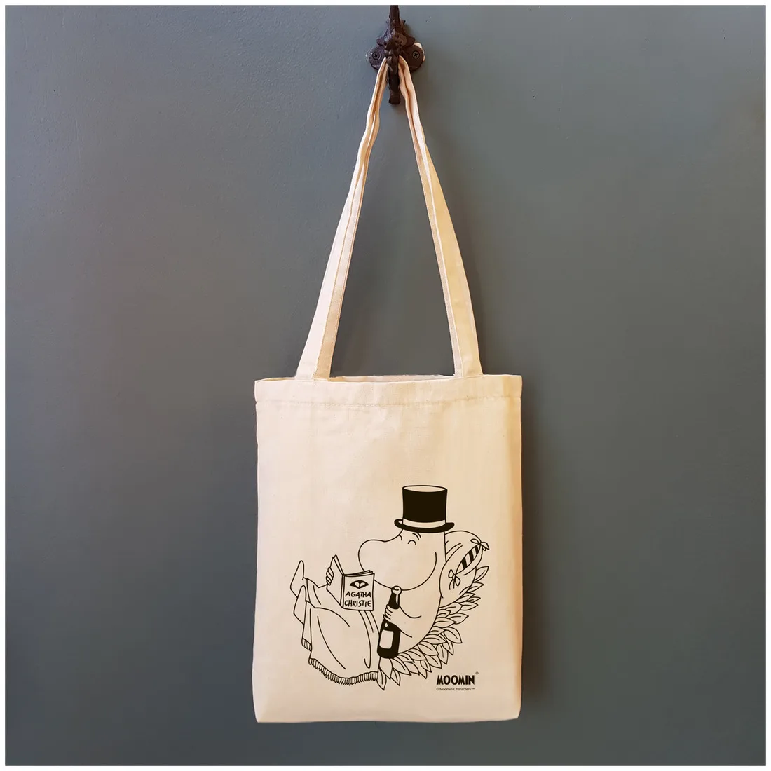 Холщовая сумка-тоут шопер Муми-тролли муми-папа tote bag MOOMIN 1106489 |