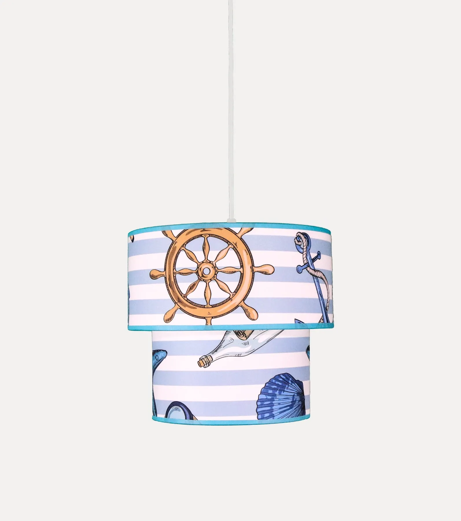 

Senay Lightning, Dual Cylinder Fabric Chandelier-Sailor