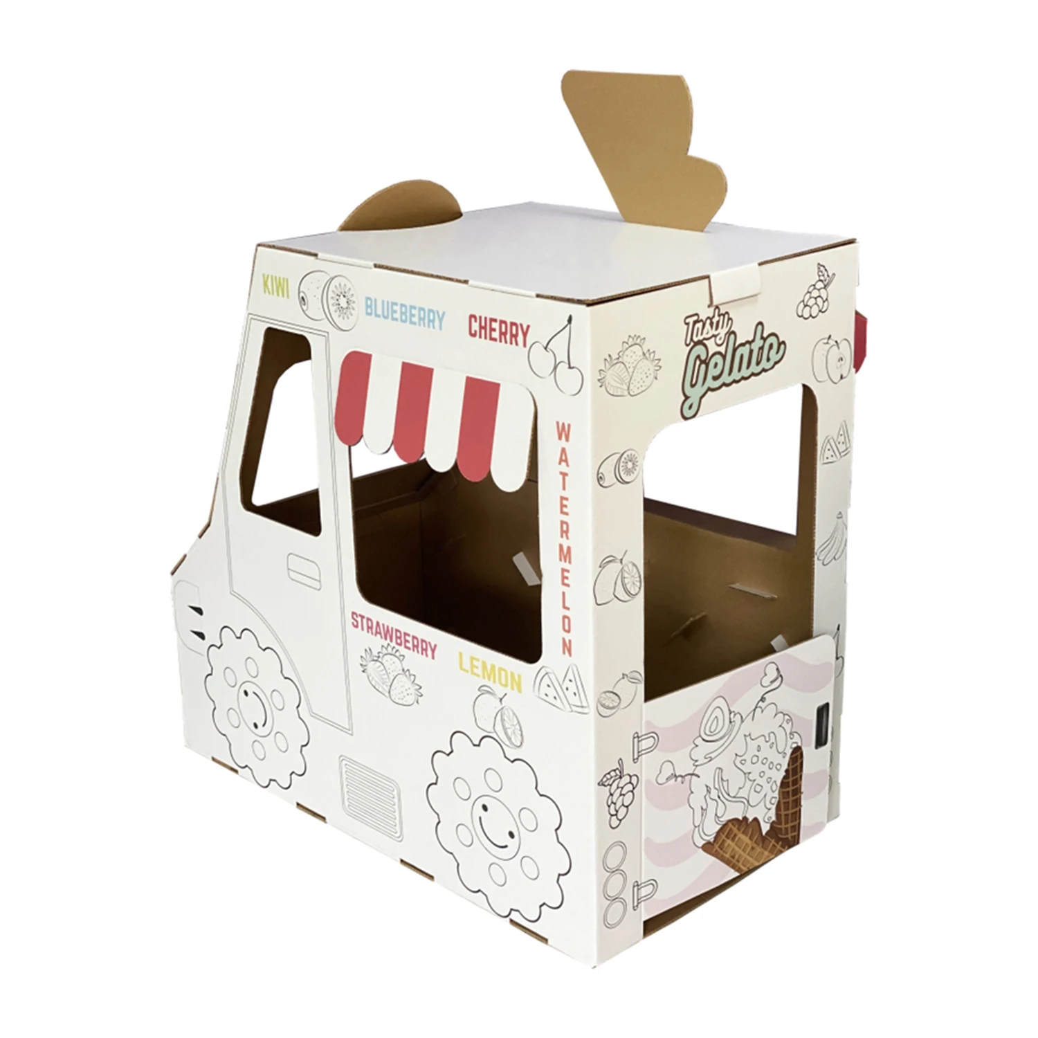 

Play House Tent Painting House Kids Game Baby Play House Drawing Toys Early Education For Kids Birthday Gift Ice Cream Shop