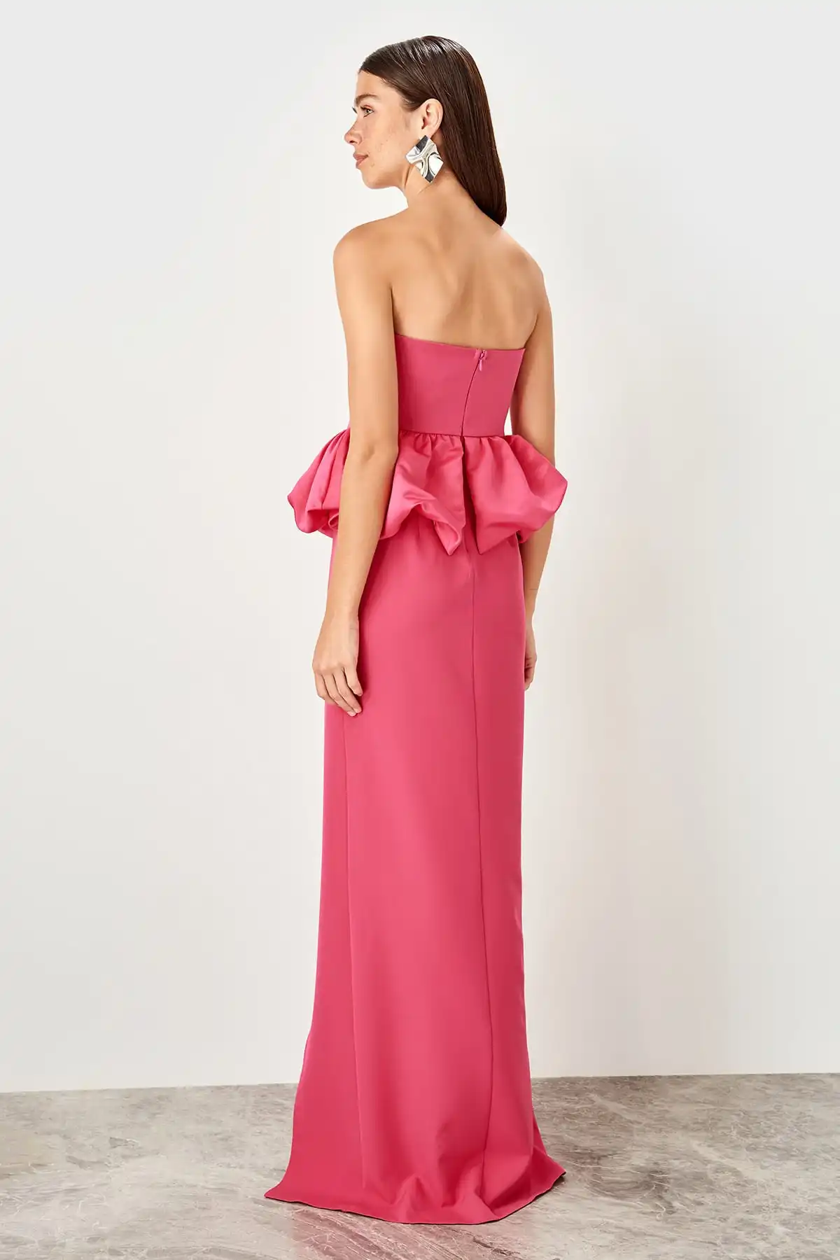 Trendyol вечернее платье с баской TPRSS19UT0198 | Свадьбы и торжества