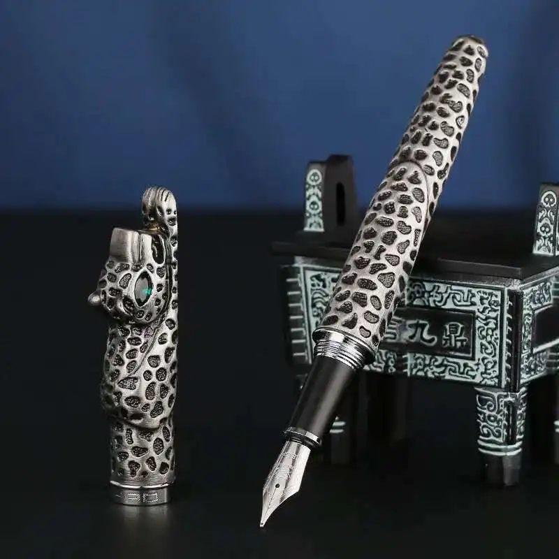 1 шт. Jinhao Snow Leopard Серебряная авторучка чернильная ручка конвертер наполнитель