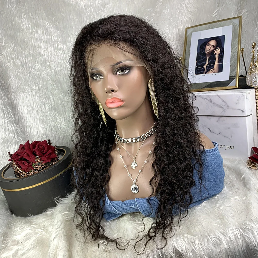 

Water Wave 13x4 Lace Frontal Wigs Human Hair Lace Frontal Wave Deep Frontal Brazilian Wet And Wavy 13x4 Lace Wigs With Baby Hair