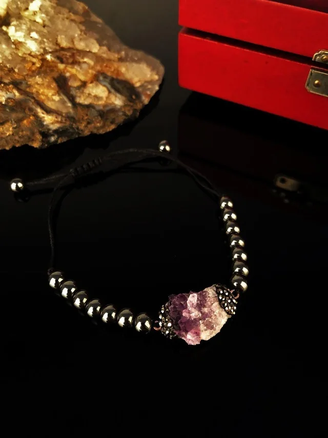 

Dr Stone Natural Stone Women 'S Amethyst Stone Bracelet KRB312 372888022