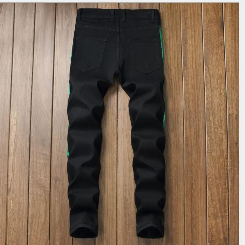 2021 New Men's Jean Homme Pantalon HIPHOP Jeans Pants Casual Classic Style Fashion Denim Trousers Male Black Blue Gray | Мужская