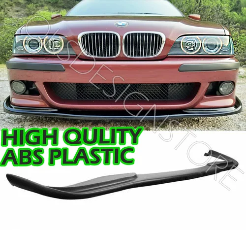 Для BMW 5 серии E39 1996-2003 в стиле Хаммана передний бампер губа глянцевый черный