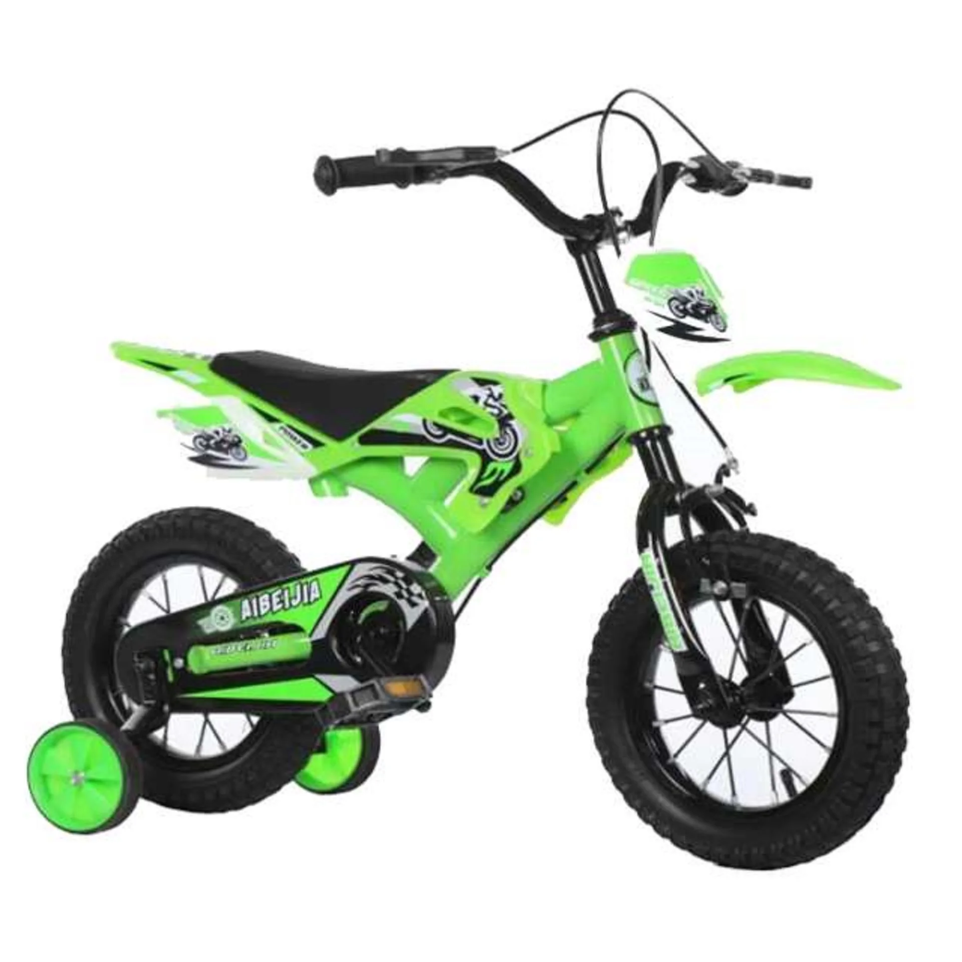 Preise Kinder Motorrad Bike 12/16 Zoll Suspension Bike 4 Räder Motor Design Kid Fahrrad