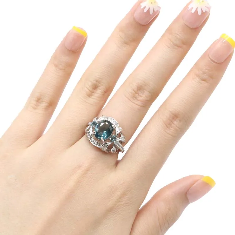 20x16 мм милые малиновый родолит кубического циркония для женщин Свадебные 925