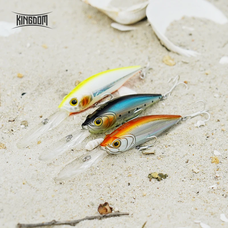 Kingdom Fishing Приманка подвесной гольян 60 мм 7,2 г 70 мм 10 г крепкие крючки искусственные жесткие Джеркбейт воблеры шесть цветов Модель 5502