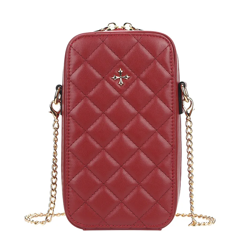 Zipper Open Long Strap Crossbody Bags Women's Mobile Phone Bag Solid Color Card Cash Pouch Wallet Mini Shoulder Messenger Bag