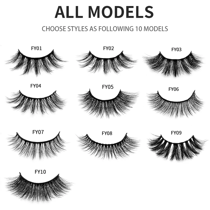 

False eyelashes soft eyelashes 5d hot selling eyelash strips