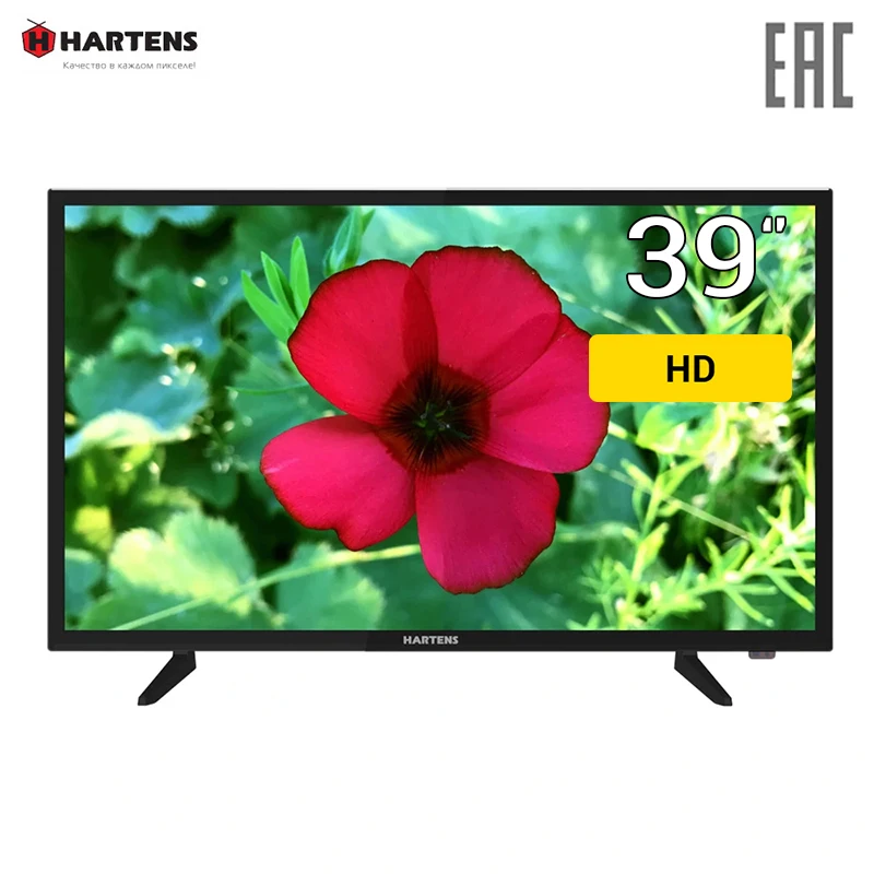 Телевизор 39" Hartens HTV-39FHD03B HD DVB-T2/T/C 3*HDMI 2*USB 16:9 | Электроника