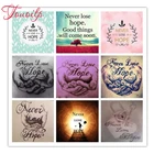 Алмазная 5D Вышивка TOUOILP, картина с полными квадратнымикруглыми стразами никогда не теряйся надежды, вышивка крестиком, 3D украшение для дома