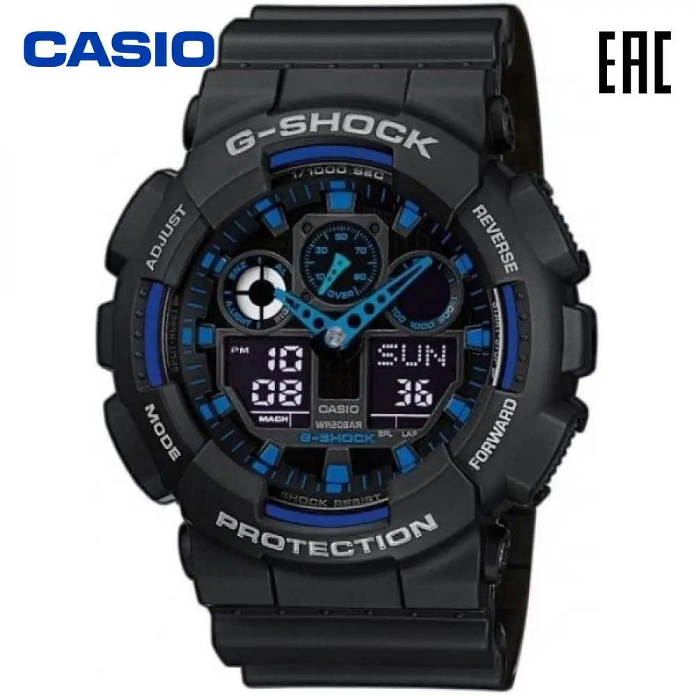 Наручные часы Casio GA 100 1A2 электронные мужские G Shock|Мужские часы| |