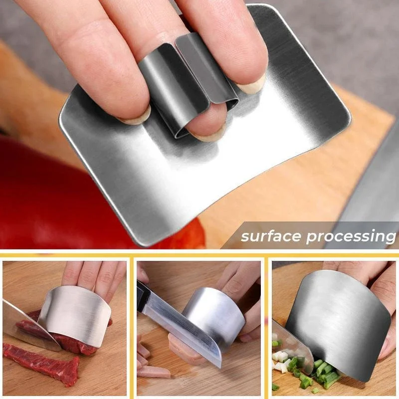 

1 Pcs Stainless Steel Finger Guard Finger Hand Cut Hand Protector Knife Cut Finger Protection Tool Kitchen Knives & Accessories
