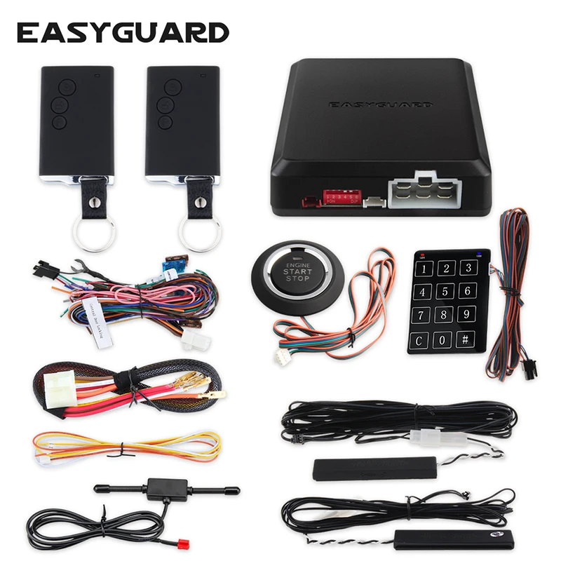 EASYGUARD компания автосигнализации система с PKE сенсорная Блокировка