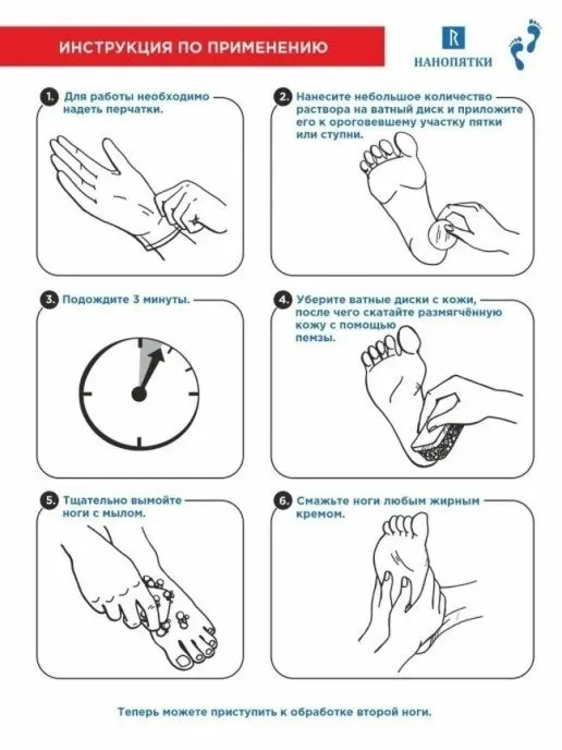 НАНОПЯТКИ Средство для педикюра 500 мл + пемза |